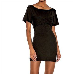 Black Ruched Waist Dress (XS)